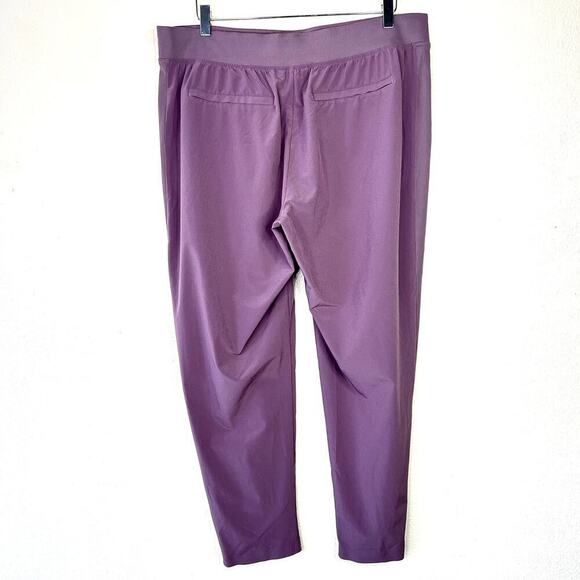 Athleta Brooklyn Mid Rise Ankle Pant Mauve Purple Stretch Pull On Pockets 16 - Picture 5 of 8